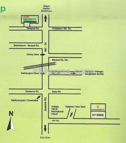 Location Map of Residential Land For Sale In Barasat